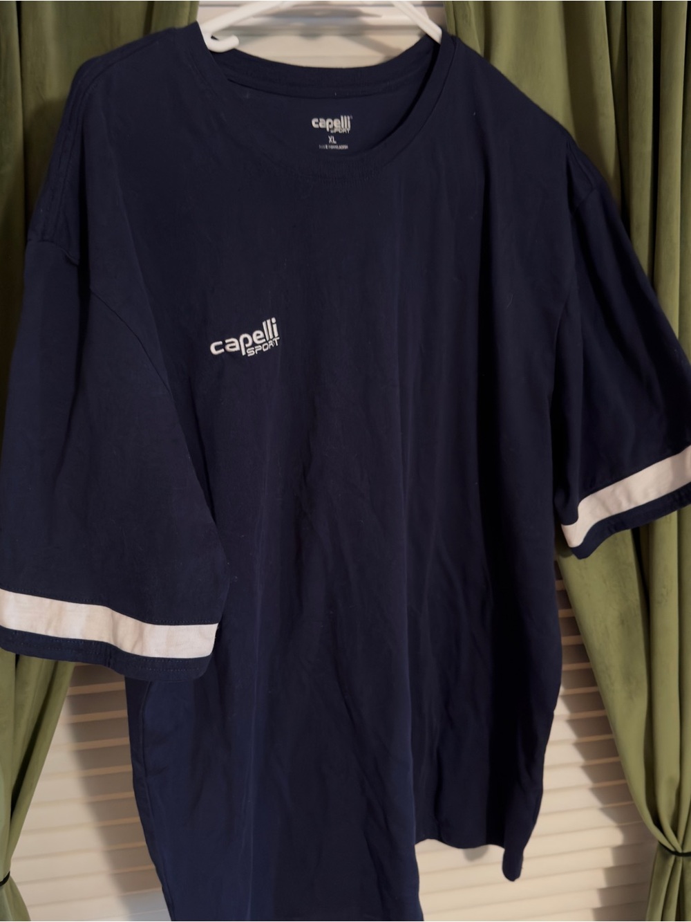 Men’s Navy Short-Sleeve cotton Crew Tee